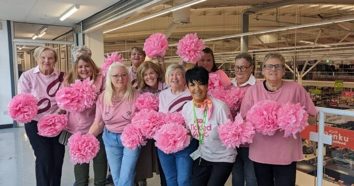 Volunteers join Asda Toryglen staff to raise much-needed money for Tickled Pink campaign