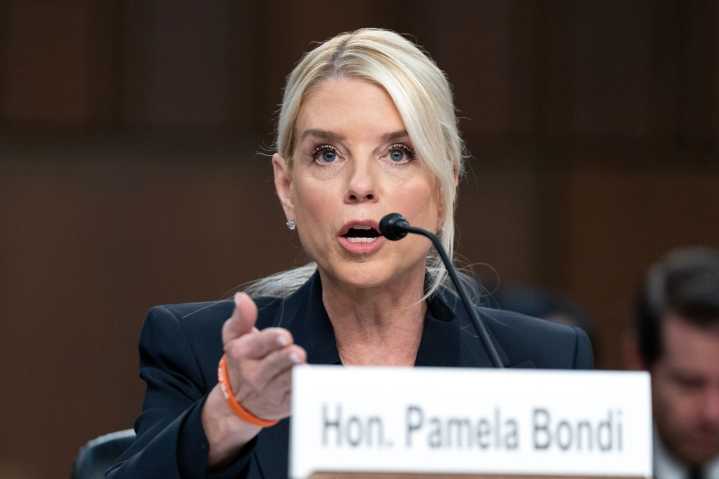 Bondi defends herself against Democratic criticism that she’s weaponized the Justice Department