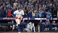 Ernie Clement sends love to Brighton schools before World Series. See his video message