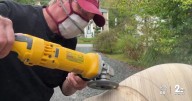 Artist transforms plywood into flowing functional sculptures inspired by nature