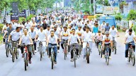 Cyle Rally Held In Hanamkonda 'Police Commemoration Week'