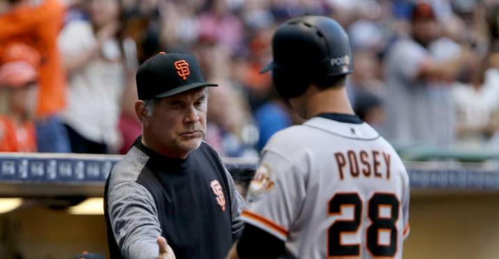 Buster Posey says the Giants will not consider Bruce Bochy for open manager role