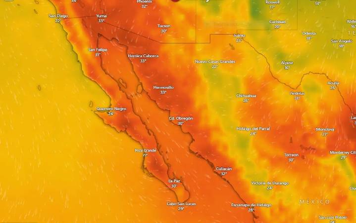 Clima en La Paz y Los Cabos martes 28 de octubre de 2025
