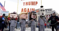 Crowds gather for anti-Trump 'No Kings' rallies