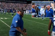 Brian Daboll's uninhibited reaction after Jaxson Dart's first Giants touchdown