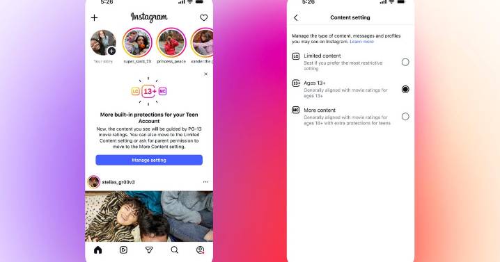 Instagram introduces new restrictions for teen accounts, guided by PG