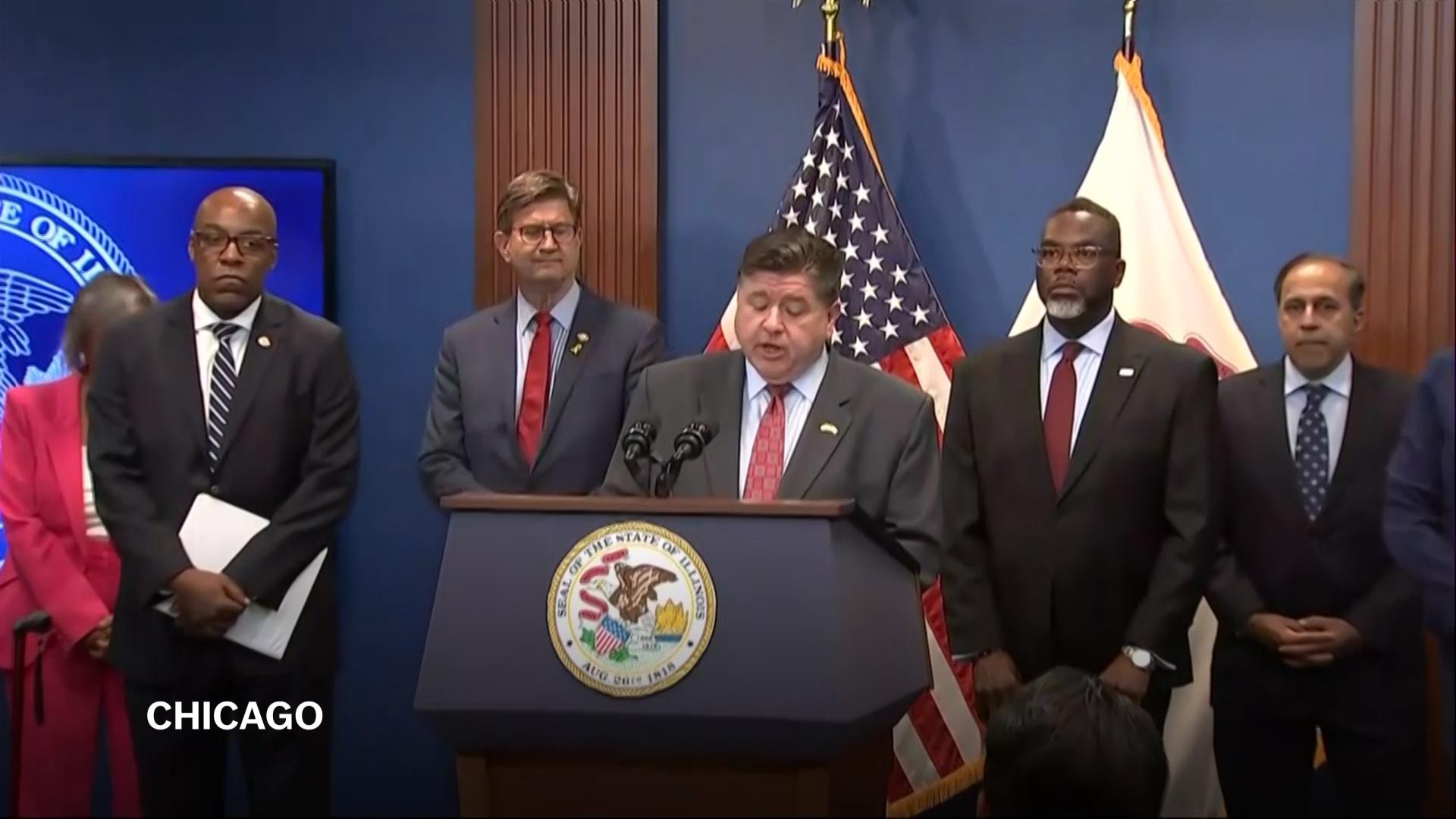 Illinois governor and Chicago mayor fight planned National Guard deployment