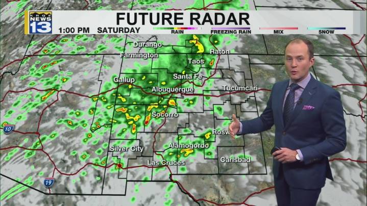 Tropical storm remnants brings widespread rain this weekend across New Mexico