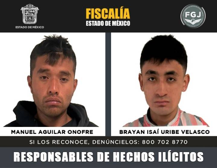 POR ROBO DE VEHÍCULO CON VIOLENCIA EN TEXCOCO, FISCALÍA EDOMÉX OBTIENE SENTENCIA DE 17 AÑOS DE PRISIÓN EN CONTRA DE DOS SUJETOS