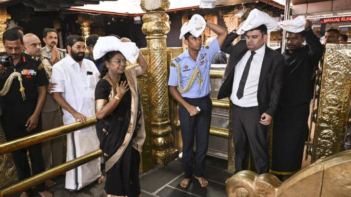 Kerala DySP’s WhatsApp post on President’s Sabarimala visit sparks controversy