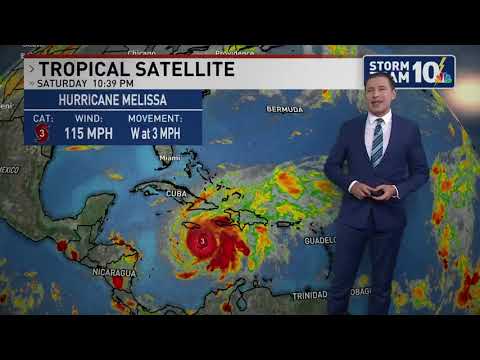 Melissa grows into a major Category 3 hurricane