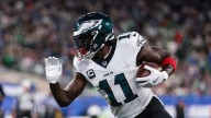 A.J. Brown: I don't recall meeting with Jalen Hurts and Saquon Barkley about our offense
