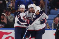 Blue Jackets' Miles Wood doesn't miss a beat in return from injury