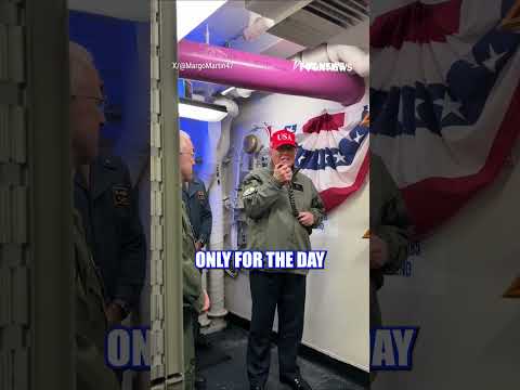 WATCH: Trump sends important message aboard 'Navy One' #shorts #foxnews #news #trump
