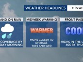 Sunday brings scattered showers to cool fall feel, flash flood warning in effect for Robeson County