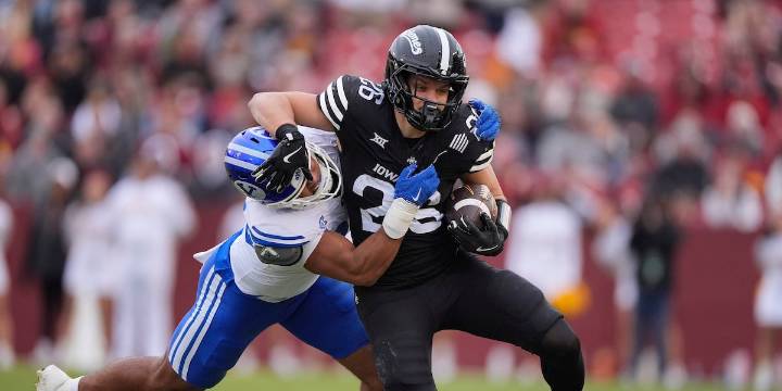 Faletau Satuala’s pick-6 lets No. 11 BYU pull away for 41-27 win over Cyclones and another 8