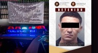 Detienen a hombre que colocó 9 narcomantas en 8 puntos de Hermosillo
