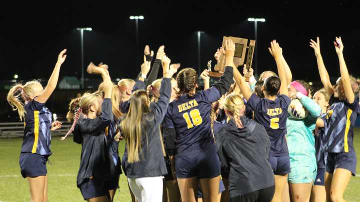 See the photos from Delta girls soccer's victory over New Castle for a sectional title