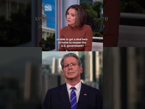 Bessent says shutdown is “global embarrassment" that is affecting U.S. economy #shorts