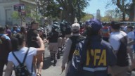 Por los incidentes, Milei suspendió el acto de campaña en Santa Fe y partió a Entre Ríos: hay al menos tres detenidos