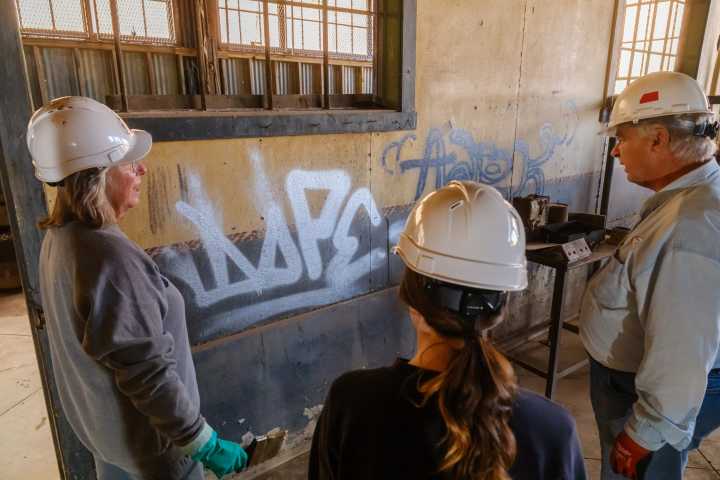 Scrubbing time at the Silver King Coalition Mine