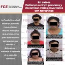 En cateos detienen a cinco personas y decomisan varios envoltorios con narcóticos