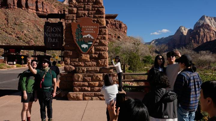 National parks will remain 'generally' open during the shutdown, but Liberty Bell doors are closed