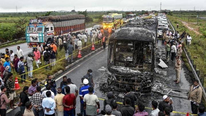 Driver of ill-fated Andhra bus escaped through passenger door, fled in fear