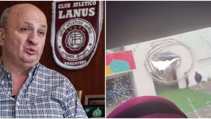 Nicolás Russo, presidente de Lanús, explotó tras el ataque de los hinchas chilenos: "No había un policía"