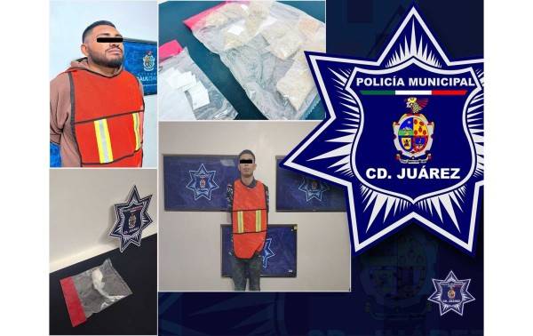 Arrestan a dos supuestos vendedores de cristal y mariguana