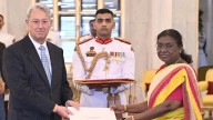 The President of India, Droupadi Murmu accepted credentials by the Christian Biever, Ambassador of the Grand Duchy of Luxembourg