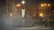 Policía Nacional informó que cinco efectivos resultaron heridos durante manifestaciones en el Centro de Lima