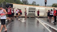 Video | Grave accidente de bus con hinchas del Flamengo dejó al menos 46 heridos en Brasil: cuatro de ellos de gravedad