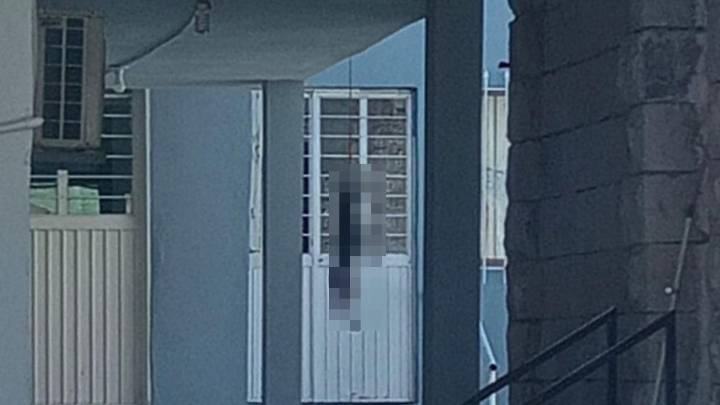 Hallan perro muerto colgado dentro de iglesia evangélica en Frontera