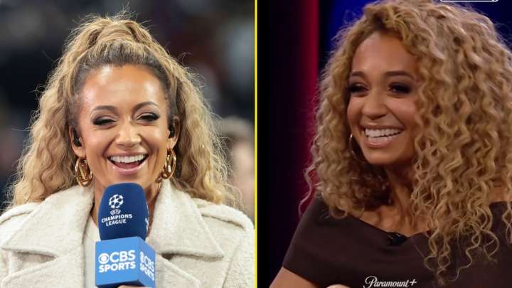 Kate Scott suffers embarrassing wardrobe malfunction and CBS panel were in stitches