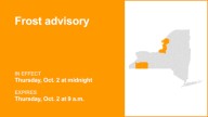 Frost advisory for Oswego County for Thursday