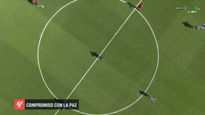 La imagen que ha mostrado LaLiga del parón en el Sevilla - Mallorca: "Me alegro, pero el cartelón lo ha empantanado"