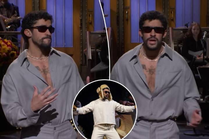 Bad Bunny fires back at Super Bowl halftime backlash in 'SNL' monologue: 'You have four months to learn'