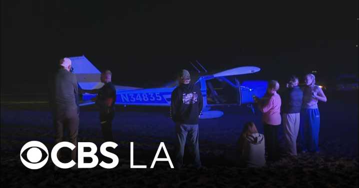 Small plane makes emergency landing at Huntington Beach