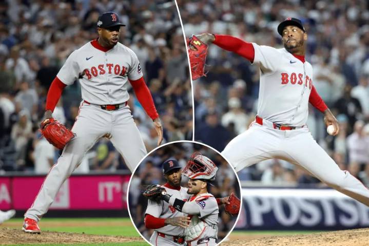Red Sox's Aroldis Chapman avoids another playoff blowup