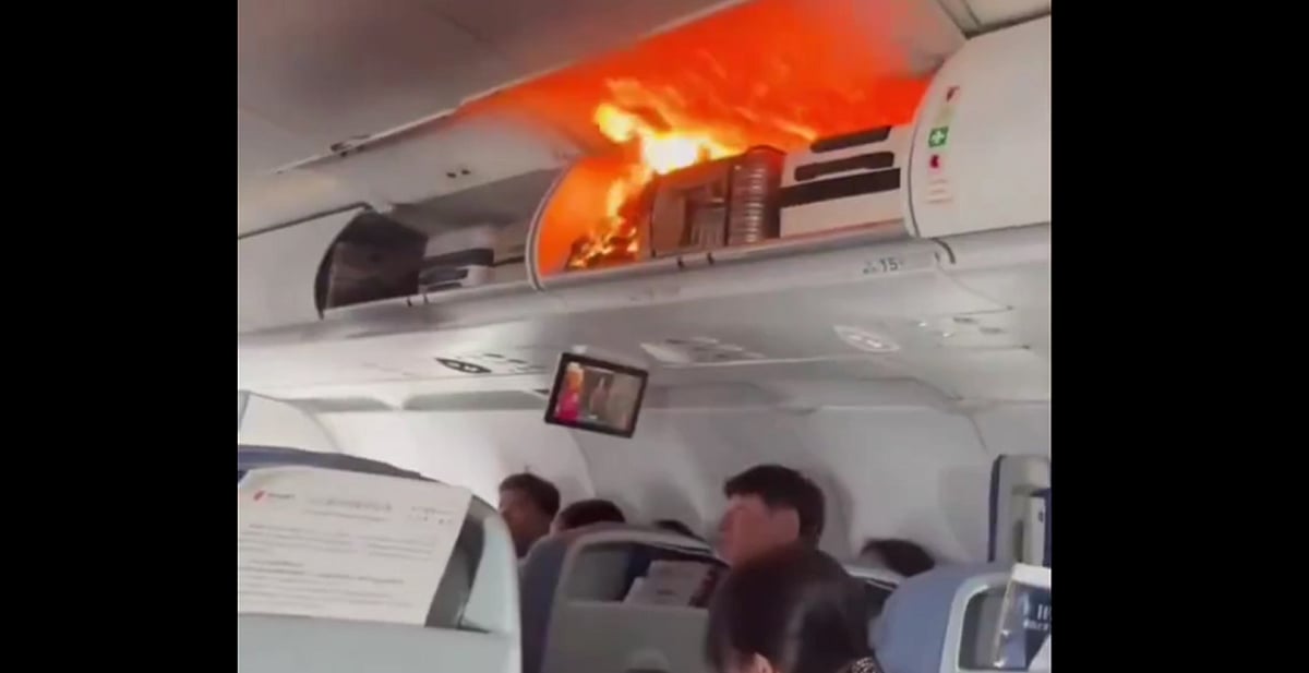 Explosión de batería obliga a aterrizaje de emergencia en Shanghái