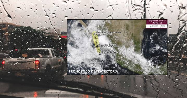 Depresión tropical Raymond provocará fuertes lluvias en Sonora