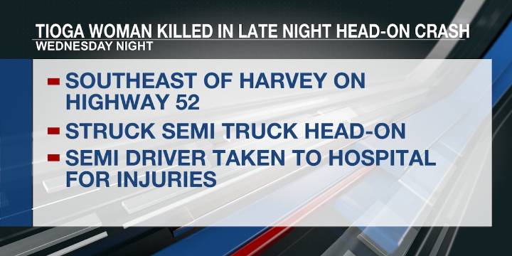 Tioga woman dies in late