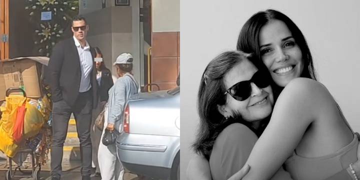 Gustavo Salcedo acompaña a Maju Mantilla y sus hijos en el emotivo adiós a Elvia Elizabeth García Linares