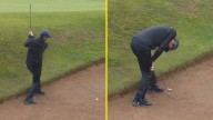 Andy Murray leaves golf fans in stitches with nightmare shot in professional tournament debut
