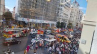 Un incendio pone en alerta Gran Vía (Madrid) y a los asistentes a los conciertos de la Hispanidad en Sol