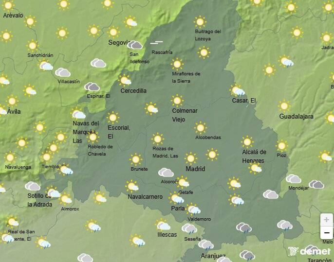 Cielos despejados y viento del suroeste: así será el tiempo este jueves 23 de octubre en Madrid