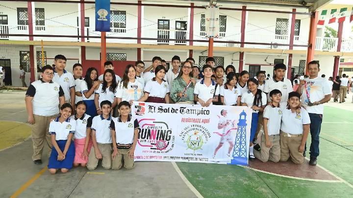 “Una opción para promover la vida saludable”: Secundaria San Pedro se une a la Carrera Atlética de El Sol de Tampico