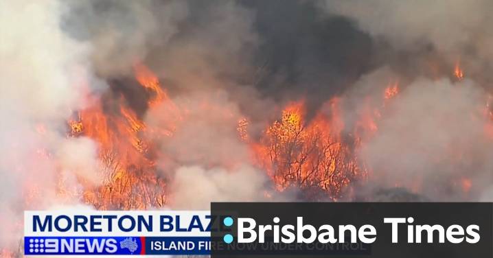 Beach campfire sparks bushfire on Moreton Island