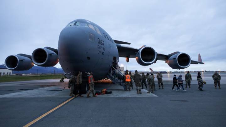 Alaska works to evacuate storm victims by helicopter and plane in historic airlift
